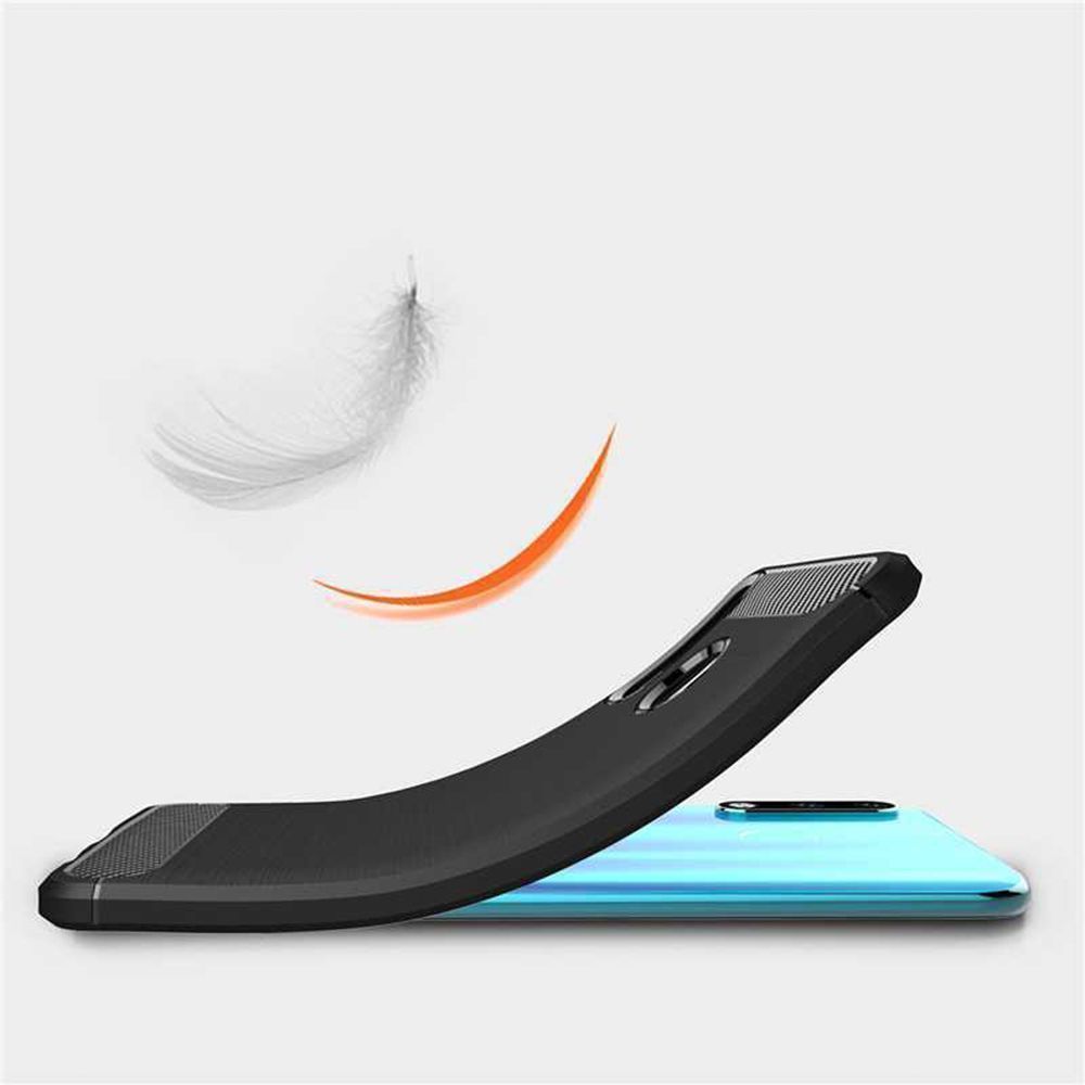 Θήκη Σιλικόνης Sonique Carbon Brushed Apple iPhone 15 Pro Max Μαύρο