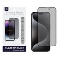 Privacy Glass Sonique Premium Series HD Full Cover 9H Apple iPhone 15 Pro Max Μαύρο