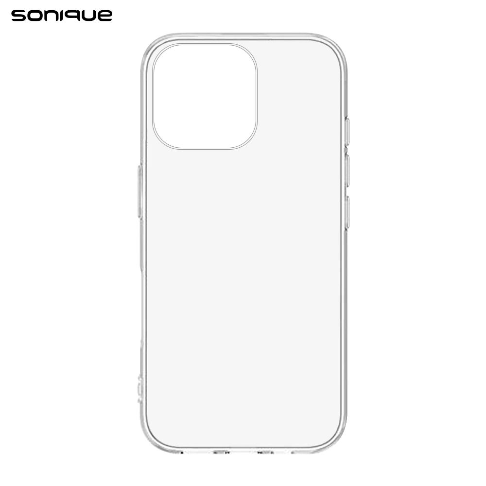 Θήκη Σιλικόνης Sonique Crystal Clear Apple (Big Hole) iPhone 16 Pro Διάφανο
