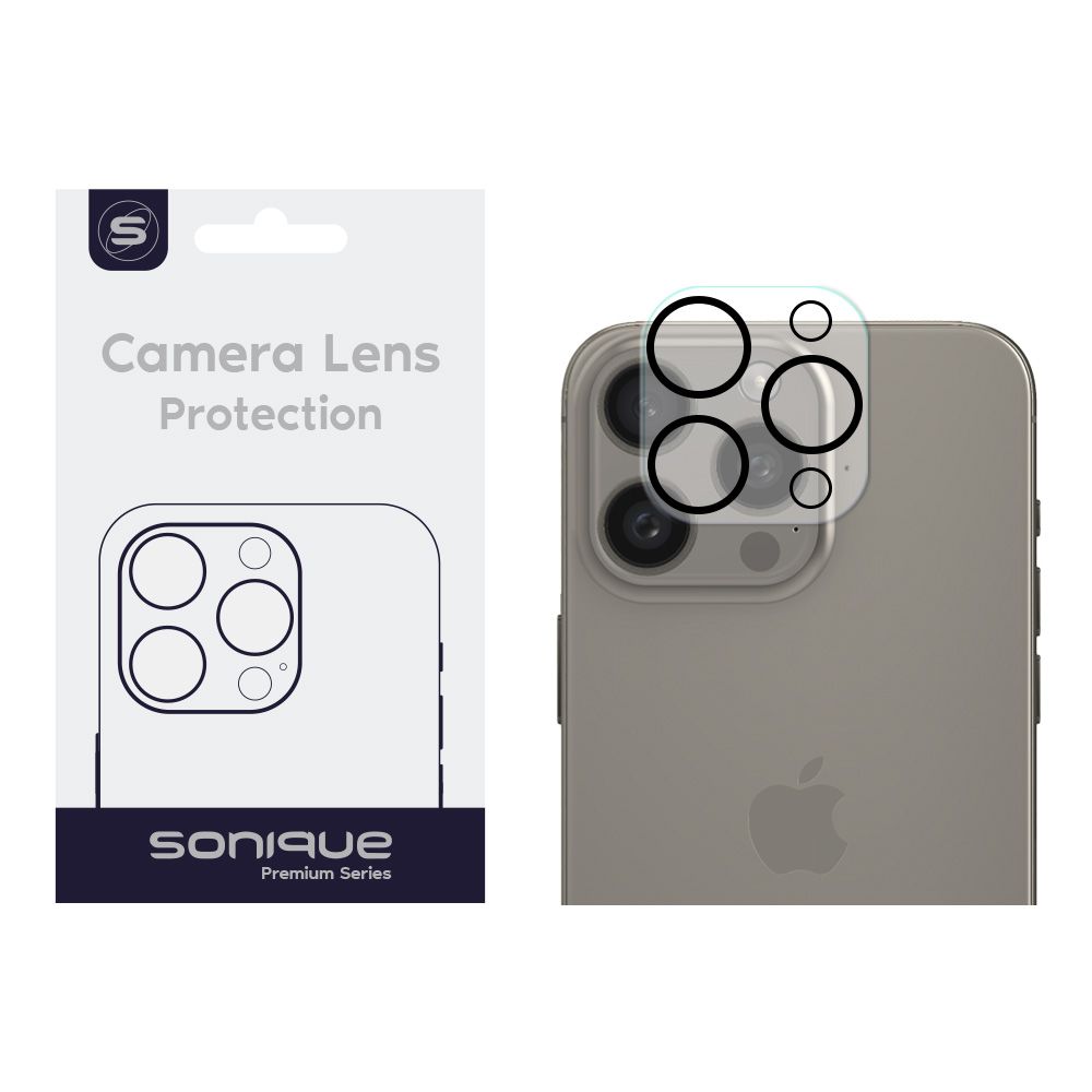 Camera Protection Sonique Lens Full Cover Apple iPhone 15 Pro / iPhone 15 Pro Max Black