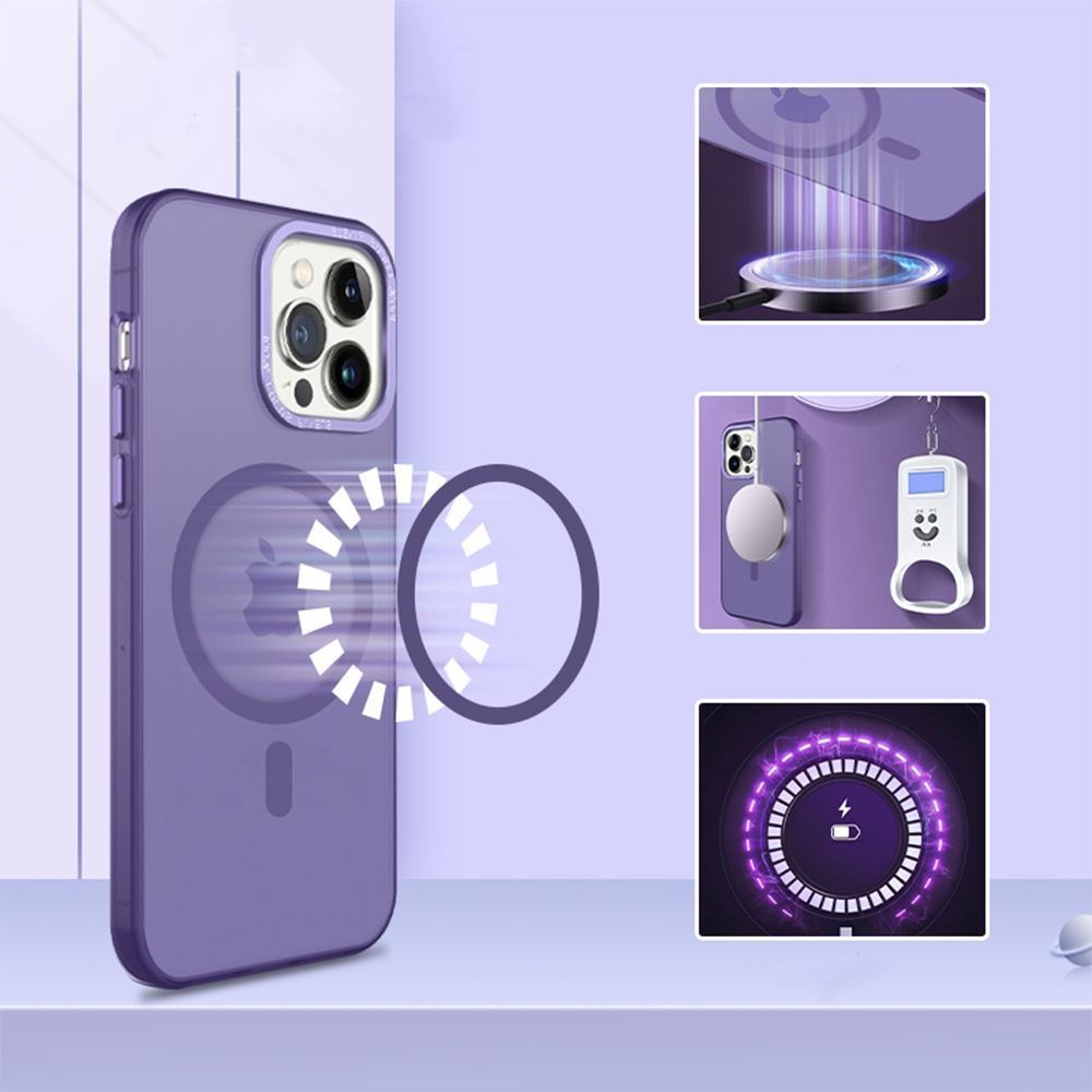 Θήκη Magnetic MagMatte Sonique Apple iPhone 16 Pro Λευκό