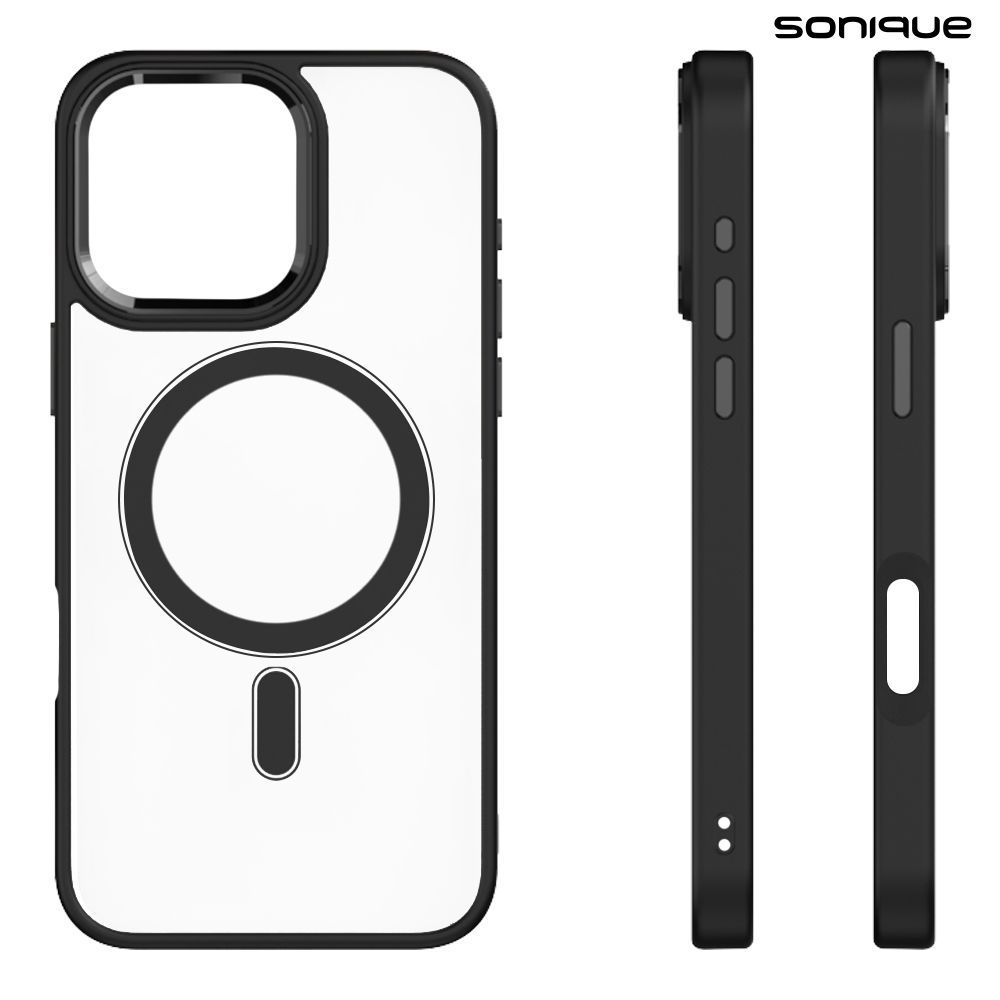 Θήκη Magnetic MagMetal Sonique Apple iPhone 16 Pro Μαύρο