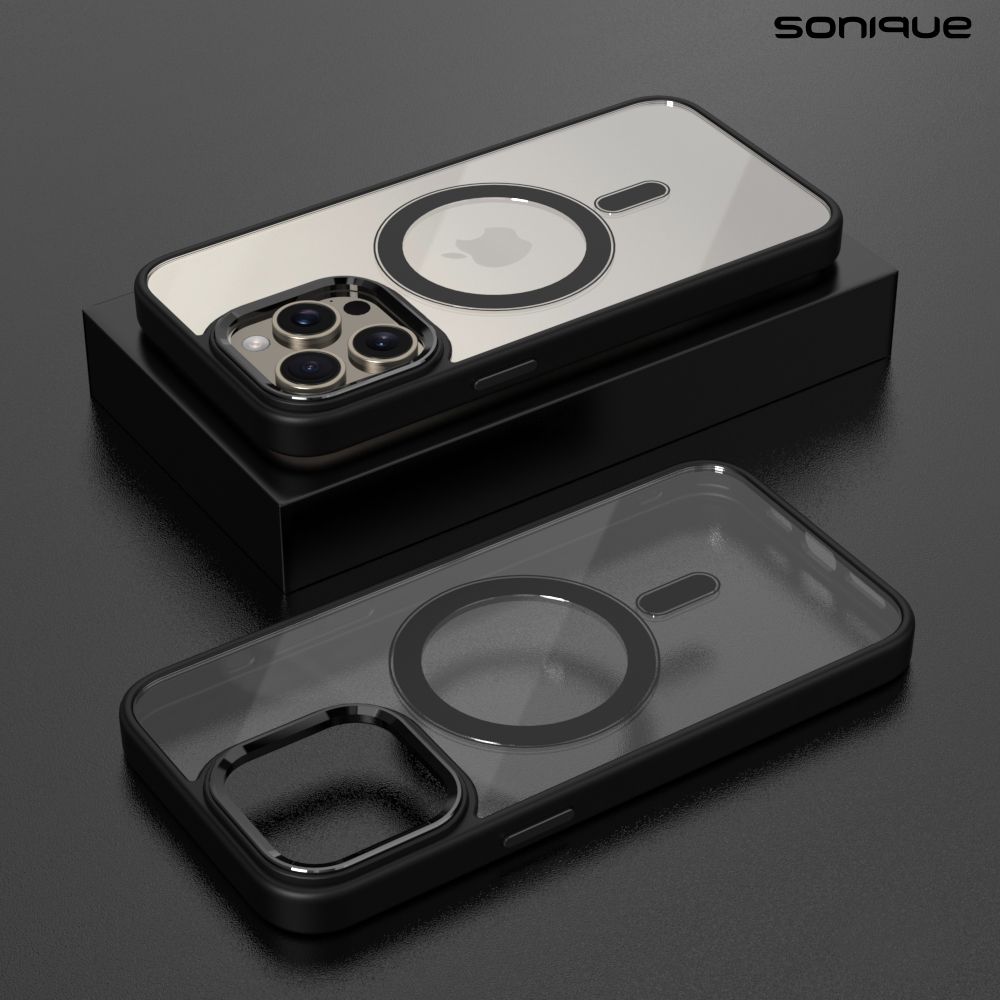 Θήκη Magnetic MagMetal Sonique Apple iPhone 16 Pro Μαύρο