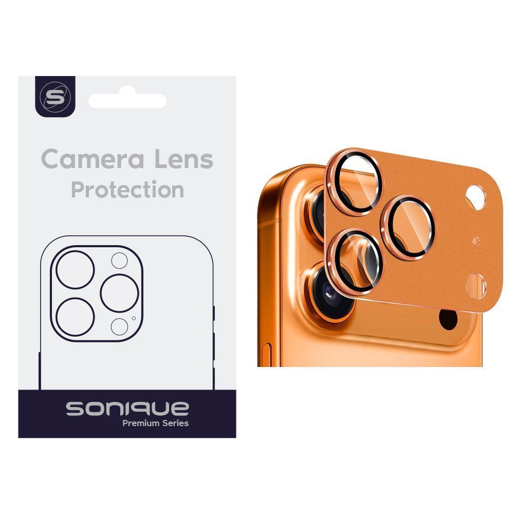 Camera Protection Sonique Metal Lens Full Cover Apple iPhone 17 Pro Cosmic Orange