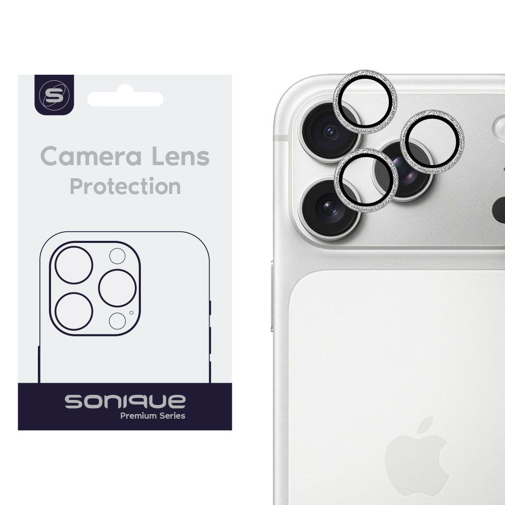 Camera Protection Glitter Lens Pro Apple iPhone 17 Pro / iPhone 17 Pro Max Silver