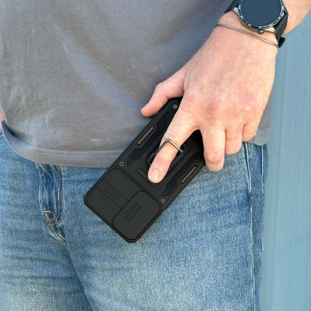Θήκη Ring Armor CamShield Sonique για Samsung Galaxy S26 Ultra Μαύρο