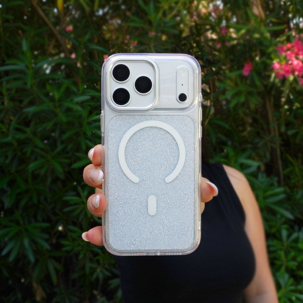 Θήκη Magnetic MagSparkle Sonique Apple iPhone 17 Pro Max Λευκό