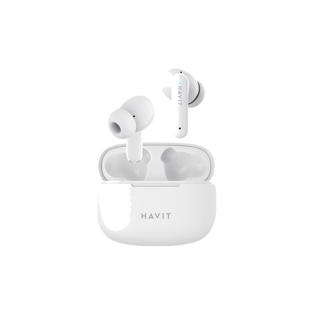 Ακουστικά Bluetooth Havit TW967 με Θήκη Φόρτισης Λευκό